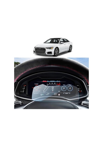 Audi A7 2019-2024 Model 12.3 Inç Direksiyon Arkası Gösterge Panel Uyumlu 9h Nano Ekran Koruyucu