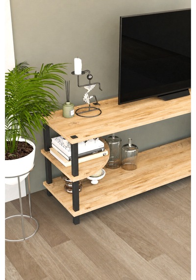 Neoline 150 Cm Tv Ünitesi Modern Tv Sehpası - Meşe Meşe