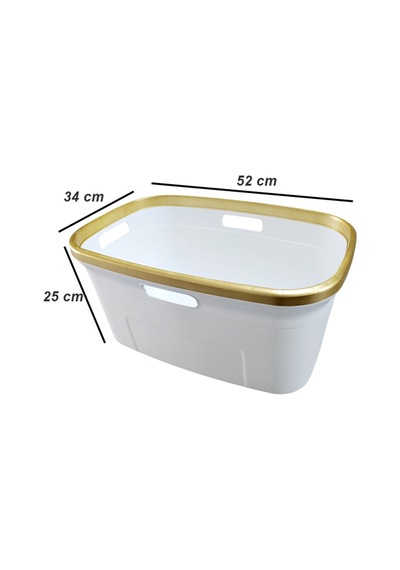 Geseus Gold Çamaşır Selesi,sepeti,temizlik Kovası Beyaz