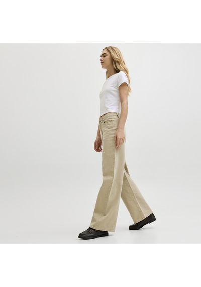 Jack & Jones Kadin Wide Leg Yüksek Bel Jean - Tokyo - 12279548 Desert Dust