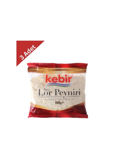 Kebir Taze Lor Peyniri 500 G X3 Adet - Protein Deposu Ve Hafif Kahvaltıların Adresi