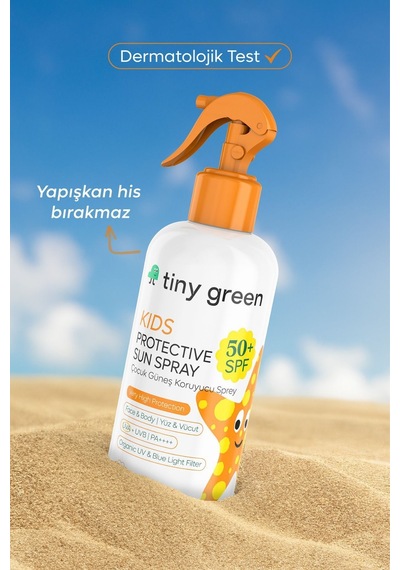 Tiny Green Spf 50+ Yüz & Vücut için Bebek & Çocuk Güneş Spreyi 150 ML