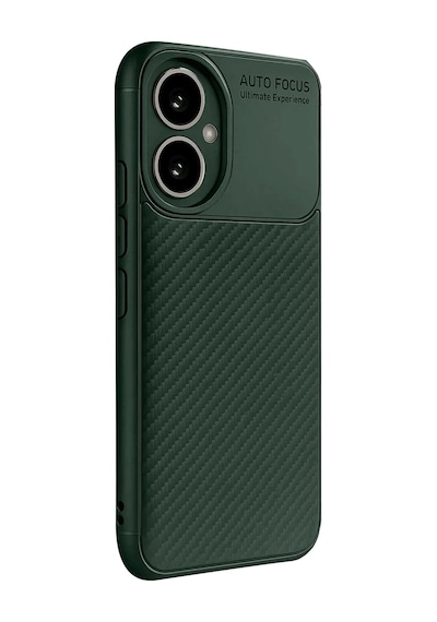 Honor 400 Kılıf Auto Focus Karbon Kapak - Koyu Yeşil -