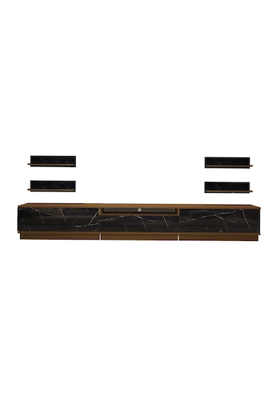 Decoraktiv Trendstyle 270rs Mdf Tv Ünitesi Tv Sehpası Ceviz - Siyah Mermer