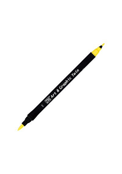 Zig Art & Graphic Twin Marker Çizim Kalemi 10 Light Yellow