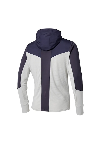 Mizuno Active Warmalite Hybrid Kapüşonlu Sweatshirt Lacivert / Beyaz Çok Renkli