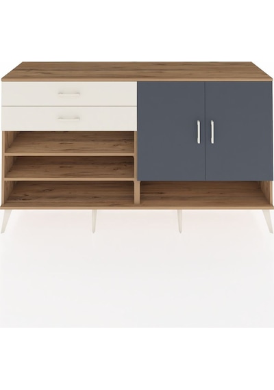 Hyperion Konsol 4 Raflı 2 Çekmeceli 2 Kapaklı 176x44x99 Çam-antra Çam-antrasit/aytaşı Hyperion Konsol 4 Raflı 2 Çekmeceli 2 Kapaklı 176x44x99 Çam-antra Çam-antrasit/aytaşı