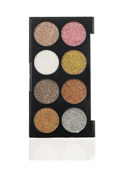 8 Renk Glitter Far Paleti - 2'li Set Pembe
