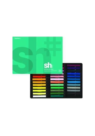 Shinhan : Tam Boy Soft Pastel Boya Seti : 36 Renk Beyaz