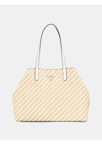 Guess Vikky Raffia Kadın Omuz Çantası Hwws9318290 Beyaz