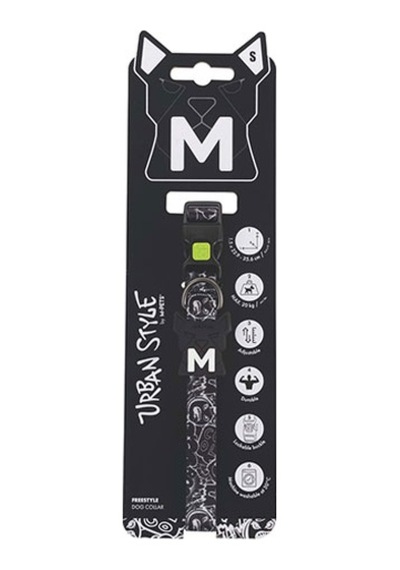 M-pets Urban Style Freestyle Köpek Boyun Tasması Siyaz Beyaz Small 22,9x35,6 Cm 244-58060.02 Çok Renkli