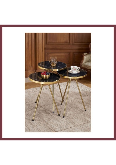 Storeşahin Metal Gold Zigon Siyah 3'lü Shn0720