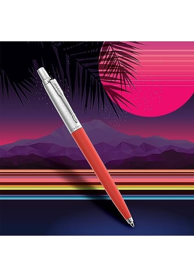 Jotter Originals Tükenmez Kalemler Retrowave Koleksiyonu Vermilion Kırmızı Ve İndigo Moru Mavi Mürekkep Orta Nokta 2 Adet --- Jotter Originals Tükenmez Kalemler Retrowave Koleksiyonu Vermilion Kırmızı Ve İndigo Moru Mavi Mürekkep Orta Nokta 2 Adet ---