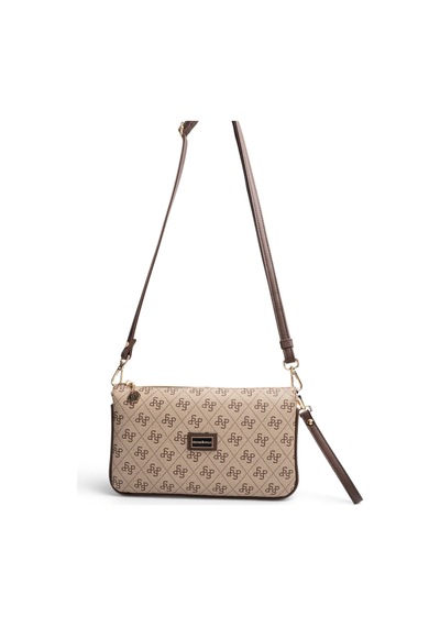 Silver & Polo Silver Polo Kahve - Kahve Monogram Kadın Çapraz Çanta Sp1291
