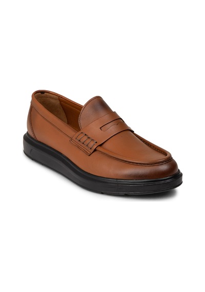 Deery Erkek Hakiki Deri Taba Renk Loafer Ayakkabı - 02000mtbap01 Taba
