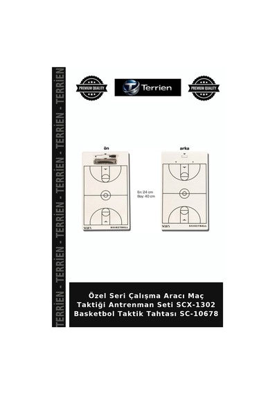 Özel Seri Çalışma Aracı Maç Taktiği Antrenman Seti Scx-1302 Basketbol Taktik Tahtası Sc-10678