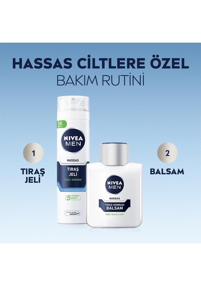 Erkek Hassastıraş Sonrası Balsam Hassas 100 Ml,e Vitamini,provitamin B5,alkolsüz Formül,hassas Ciltler İçin Rahatl 01709173