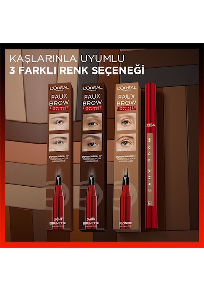 L'Oréal Paris Infaillible Faux Brow Ultra İnce Uçlu Kaş Kalemi Dark Brunette