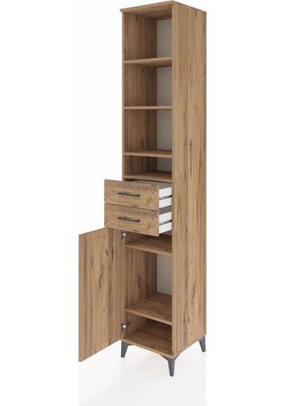 Hyperion Dolap 6 Raflı 2 Çekmeceli Tek Kapaklı 44x44x243 Çam-çam Çam Hyperion Dolap 6 Raflı 2 Çekmeceli Tek Kapaklı 44x44x243 Çam-çam Çam