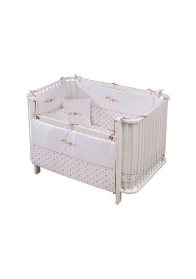 Meltem Kids Bambino Büyüyen Beşik 80x130 Cm 80x180 Cm Byz-pembe Beyaz