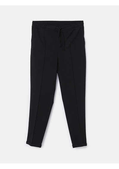 Lcw Comfort Siyah Beli Lastikli Havuç Kesim Kadın Pantolon