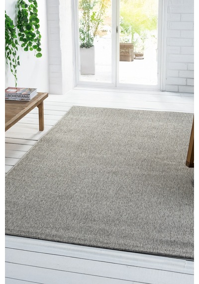 Mariesse Home Hav Toz Vermez Kolay Temizlenen Hasır Doku Sisal Halı Bombay 662-gri