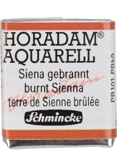 Schmincke Horadam Aquarell Artist Sulu Boya Burnt Sienna Yarım Tablet