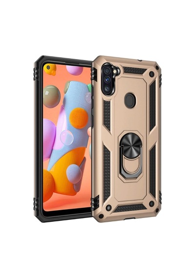 Rba Aksesuar Galaxy Uyumlu M11 Kılıf Rba Vega Kapak - Gold Altın