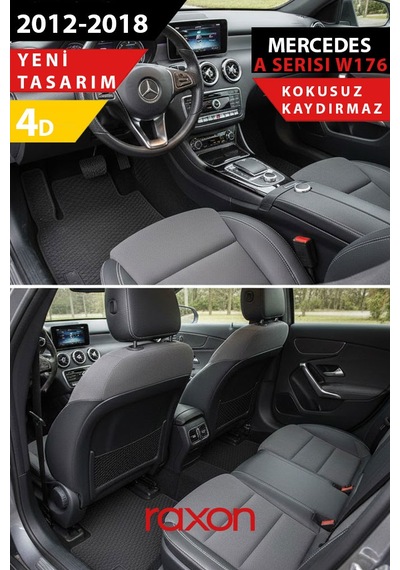 Mercedes A Serisi W176 Hb 2012-2018 Plus Serisi 4d Paspas Siyah Tam Uyumlu