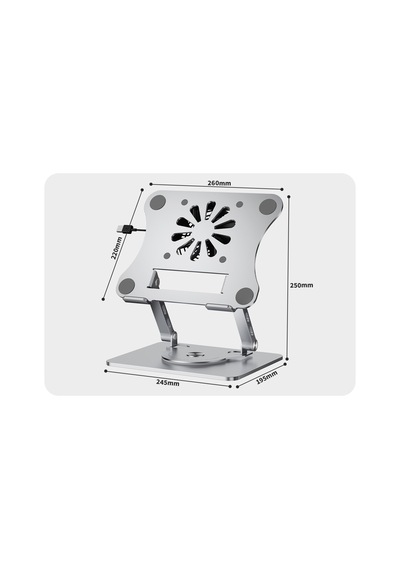 Büro Ev Ofis Bilgisayarı İçin 6.1 Dönerli Fanli Tablet Standı