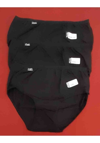 Tutku Kadın Elastan Bato Külot Paket Içeriği 3 Adet Beden 4 Xl Siyah