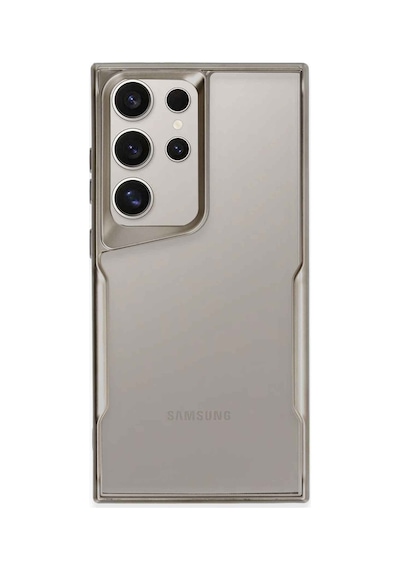Samsung Galaxy Uyumlu S24 Ultra Kılıf Boyi Silikon Kapak - Titan Gri Bz8683140725174