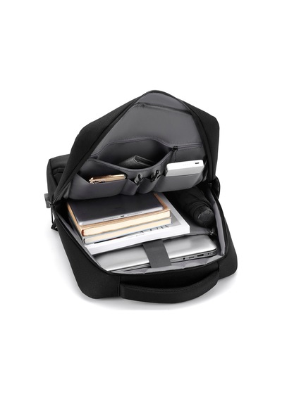 Laptop Sırt Çantası Yeni Nesil Usb Girişli Notebook Apple Uyumlu iPad Ve Günlük Eşya Taşıma Çantası Siyah Siyah