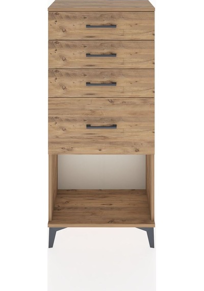 Hyperion Dolap 4 Çekmeceli 60x44x134 Çam-çam Çam