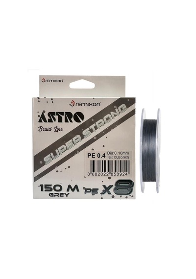 Remixon Astro 8x 150mt 0.10mm İp Misina Gri