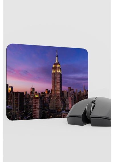 New York Amerika V1 22x18 Gaming Kauçuk Kaymaz Taban Mouse Pad Fare Altlığı