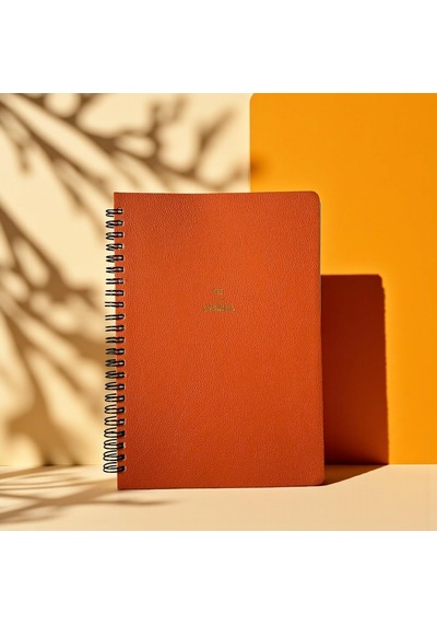 Ayrex Fark Tanıtım 4 Aylık Hedef Ve Egzersiz Planlayıcı Defter, A5 Spiralli, 132 Sayfa, Suni Deri Kapak / Fit Journ Genel