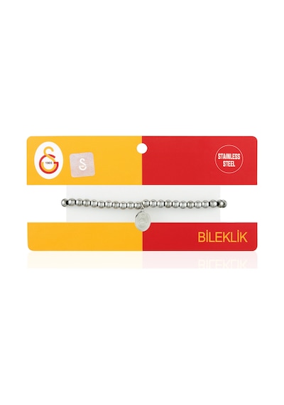 Gsstore Galatasaray Doğal Taş Çelik Logo Bileklik U252267
