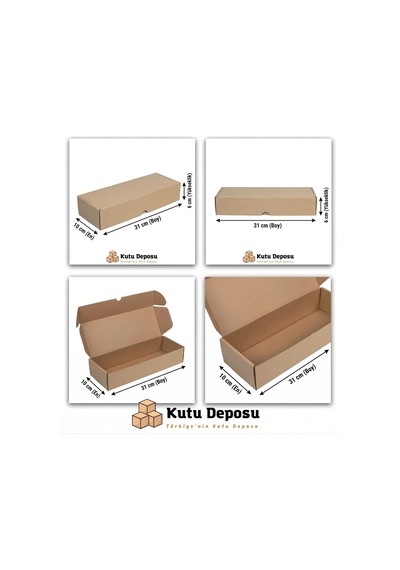10x31x6 Cm E-ticaret Ve Kargo Kutusu 100 Adet 1 Adet