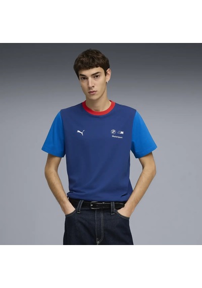 Puma Bmw Mms Ess Logo Tee Mavi Erkek T-shirt & Polo
