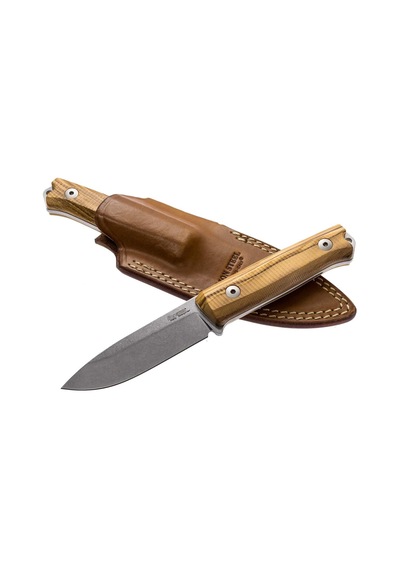 Lionsteel B40 Wood - Olive Wood Kamp Bıçak Çok Renkli