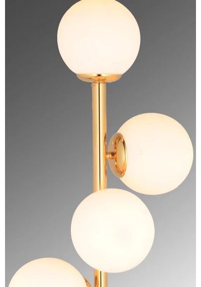 Violet 7'li Camlı Lambader 3048-q76-0w-er Gold