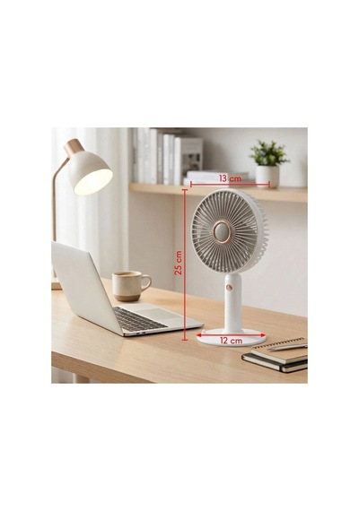 3 Kademeli Masaüstü Fan Telefon Tutuculu Standlı Taşınabilir Mini Fan Zb161 5671 Çok Renkli