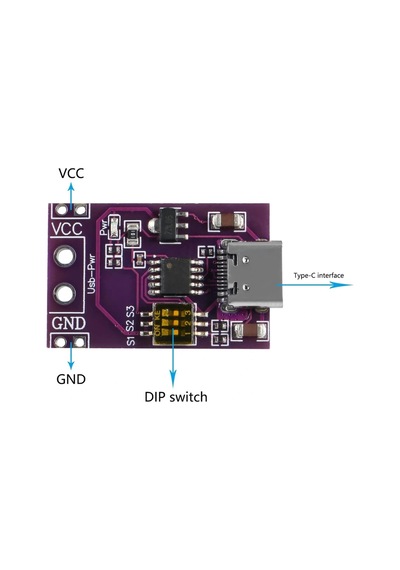 Pd/qc/afc Hızlı Şarj Adaptöründen Voltaj Tetikleyici / Seçici Modül