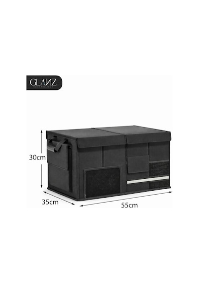 Glanz Premium Bagaj Organizer Çanta Bagaj Düzenleyici Katlanabilir Özellikli Cepli Araba Çantası