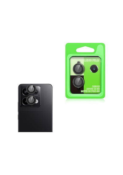 Kilifone - Xiaomi Redmi Note 13 Pro 5g Uyumlu - Kamera Lens Koruyucu Cl-07 - Siyah - T35764 Siyah