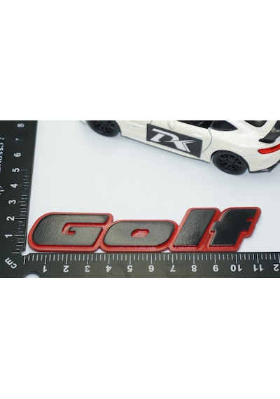 Dk Tuning Golf Mk2 Mk3 Bagaj Siyah Kırmızı Yazı Logo Volkswagen İ