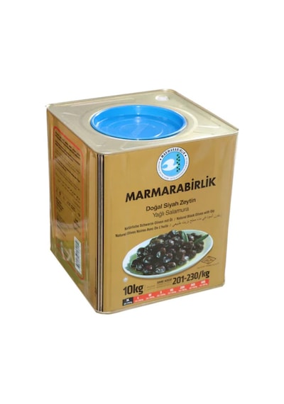 Marmarabirlik Mega 201-230 KB XL Siyah Zeytin Teneke 10 KG