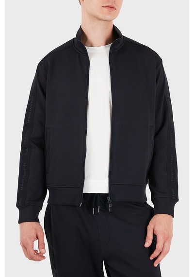 Armani Exchange Pamuk Karışımlı Dik Yaka Fermuarlı Sweat Erkek Sweat Xm003144 Af13047 Ub101 Lacivert