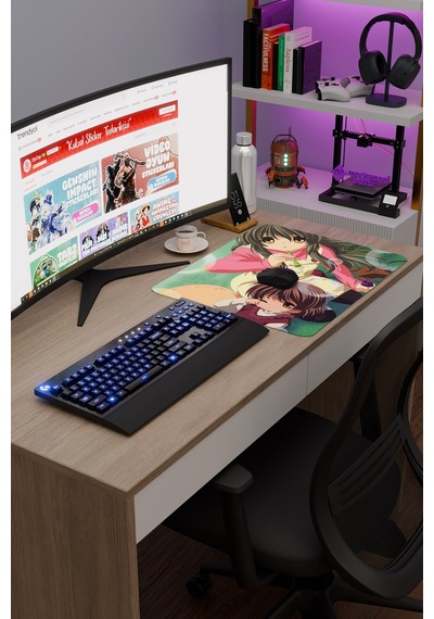 Clannad After Story Anime V2 - 48x40 Xl Gaming Kauçuk Kaymaz Taban Mouse Pad Fare Altlığı